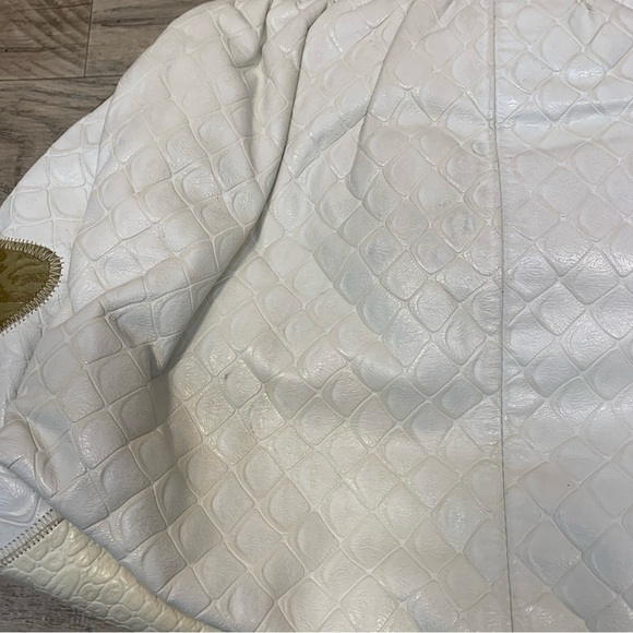 VTG Fifth Avenue Patchwork Mixed Media Large Shoulder Bag Made USA - Picture 6 of 12